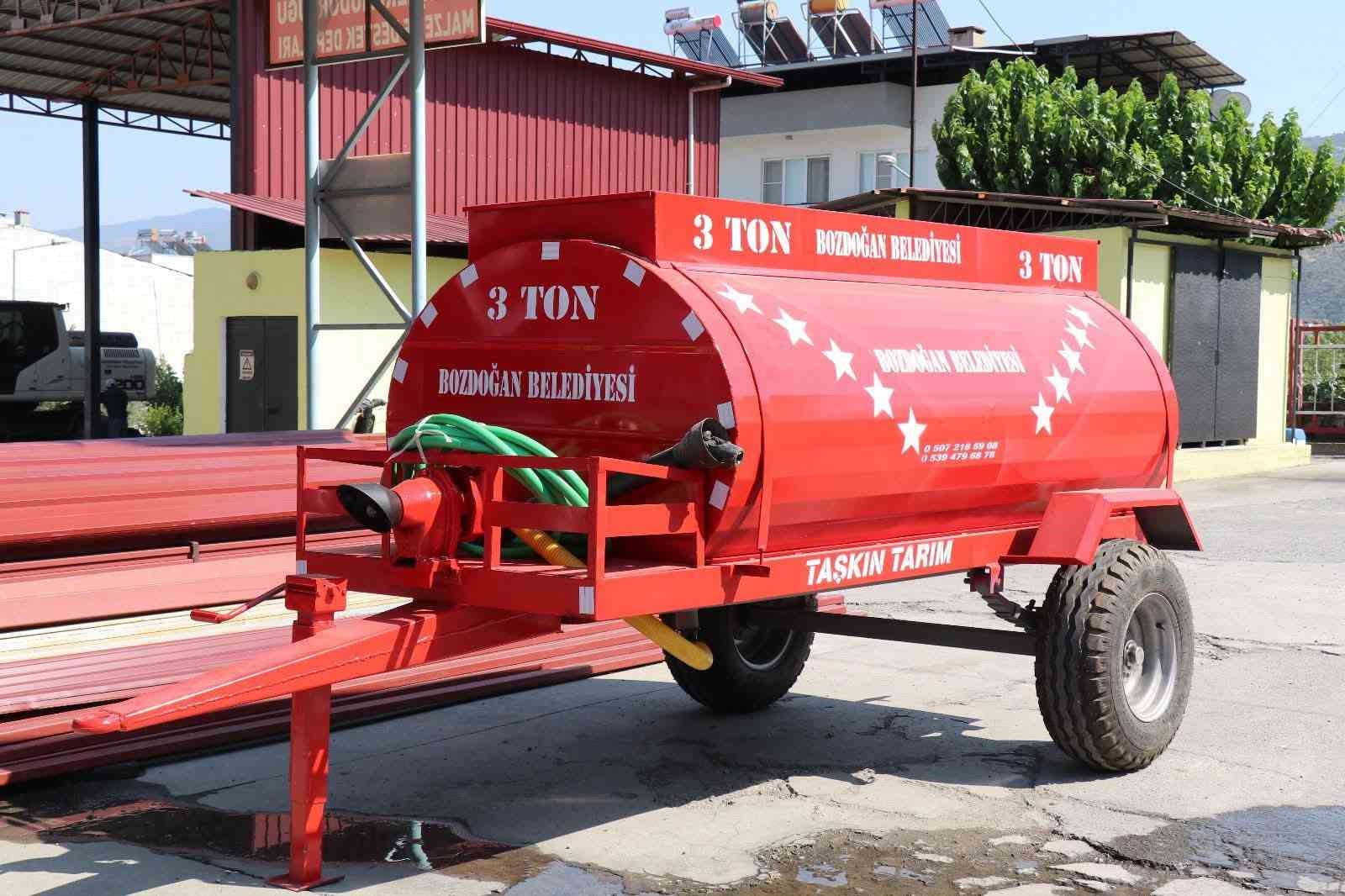 Bozdoğan Belediyesi donanımlı 3 su tankeri aldı 