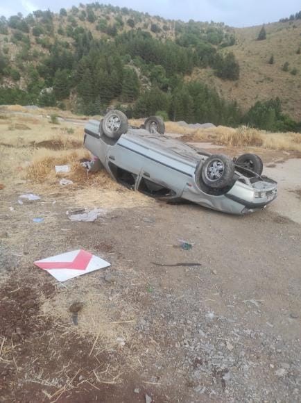 Elazığ’da otomobil takla attı: 2’si ağır 5 yaralı 