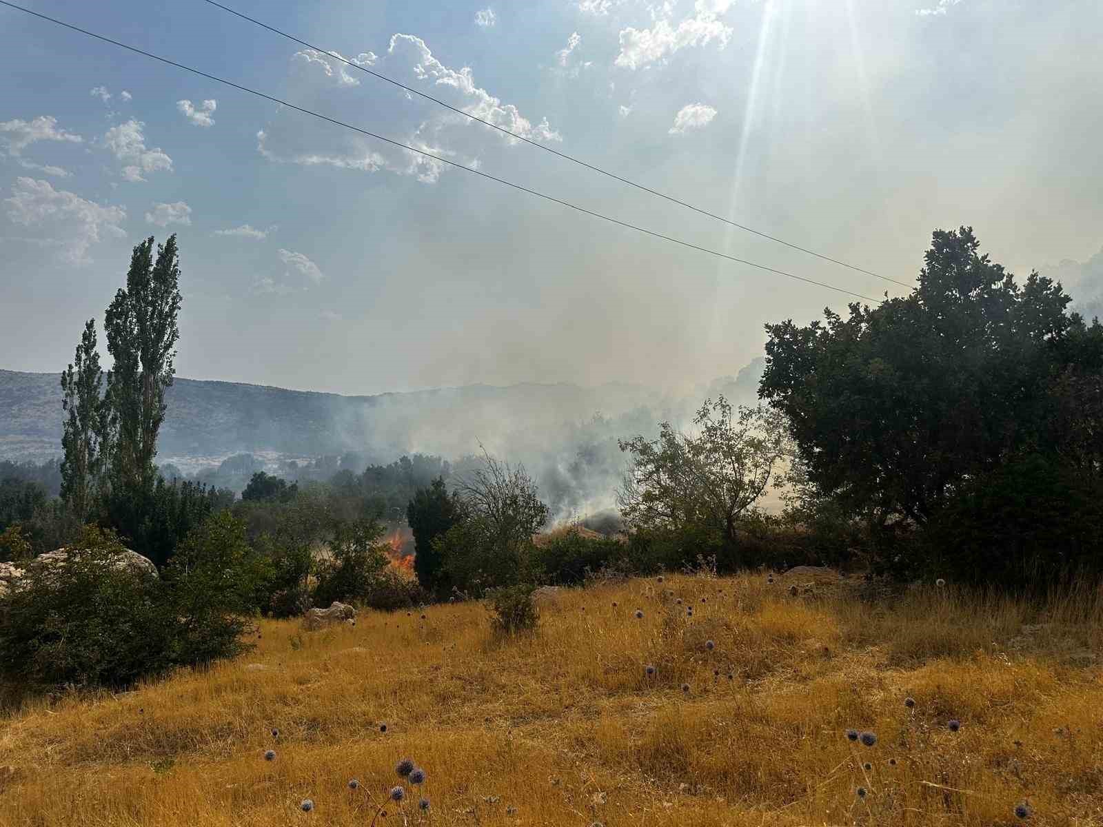 Diyarbakır’da çıkan orman yangınına 9 saattir müdahale devam ediyor 
