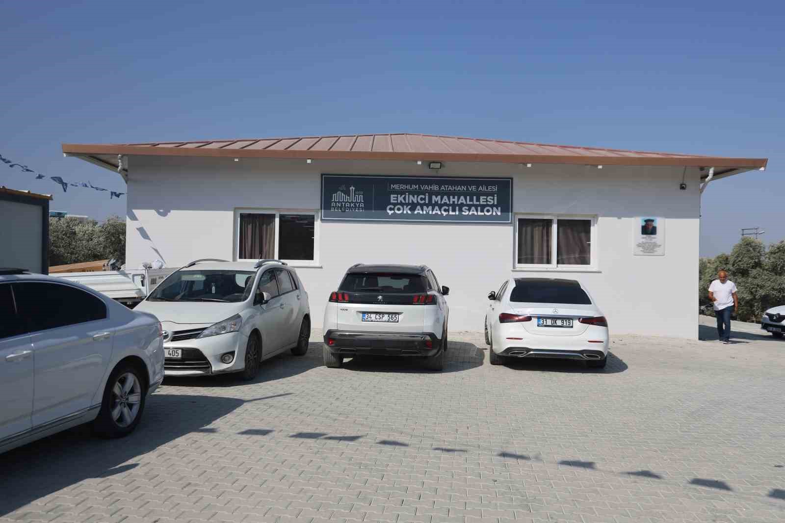 Antakya Belediyesi’nden Ekinci Mahallesi’ne çok amaçlı spor salonu 