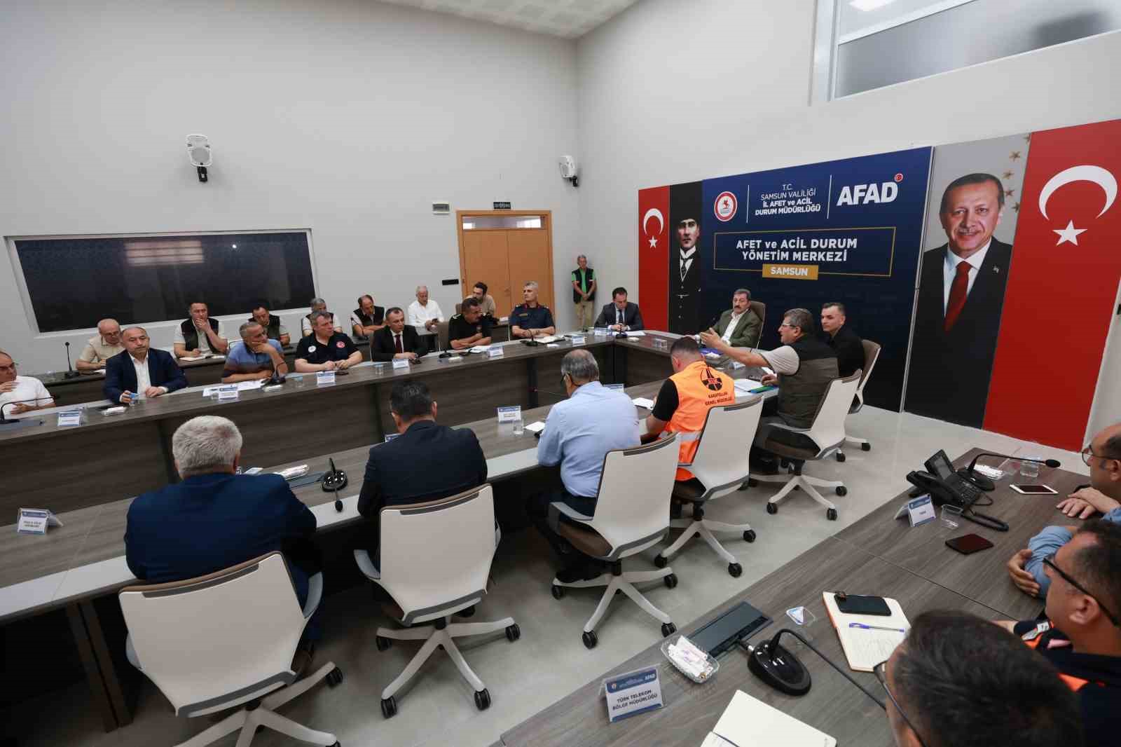Samsun’da orman yangınlarıyla mücadele koordinasyon kurulu toplantısı yapıldı 