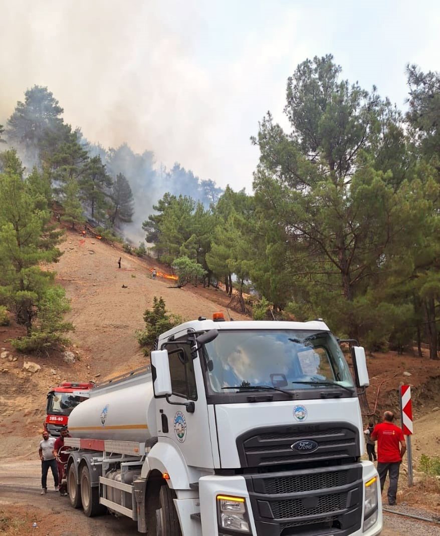 Talas Belediyesi’nden Kahramanmaraş’taki yangına destek 