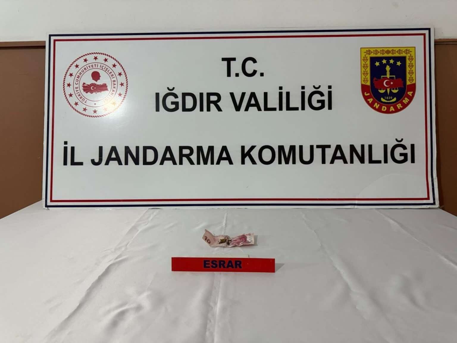 Iğdır’da jandarmadan uyuşturucu operasyonu: 1 tutuklama 
