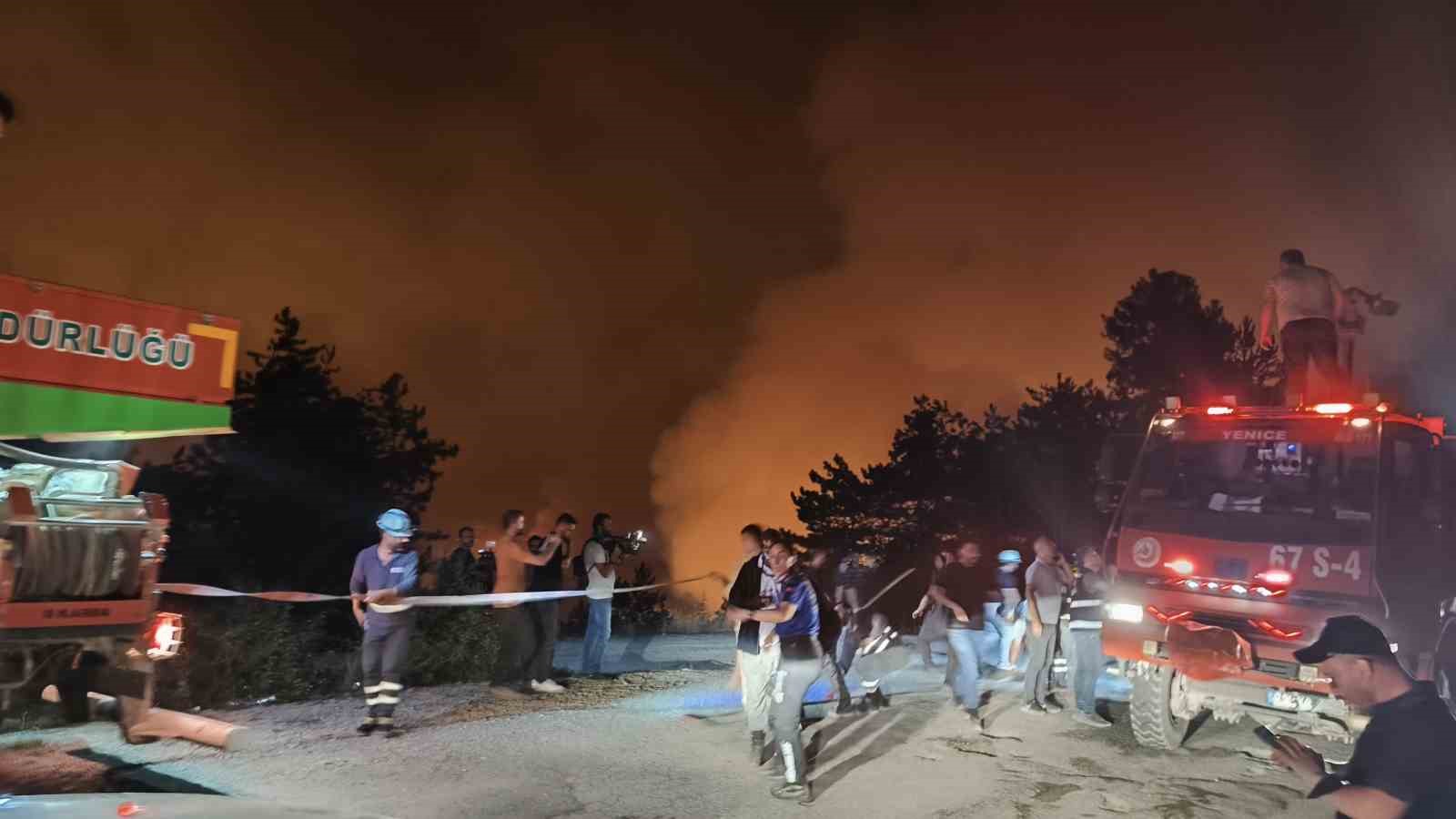 Karabük’te orman yangını büyüyor, iki mahalle tahliye edildi 