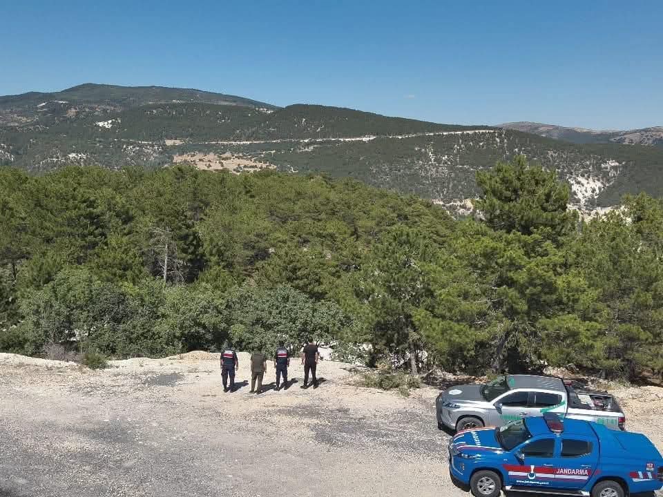 Beypazarı’nda orman yangınına karşı mücadele 