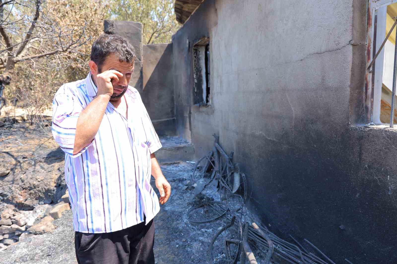 Orman yangınında evi yanan vatandaş: 