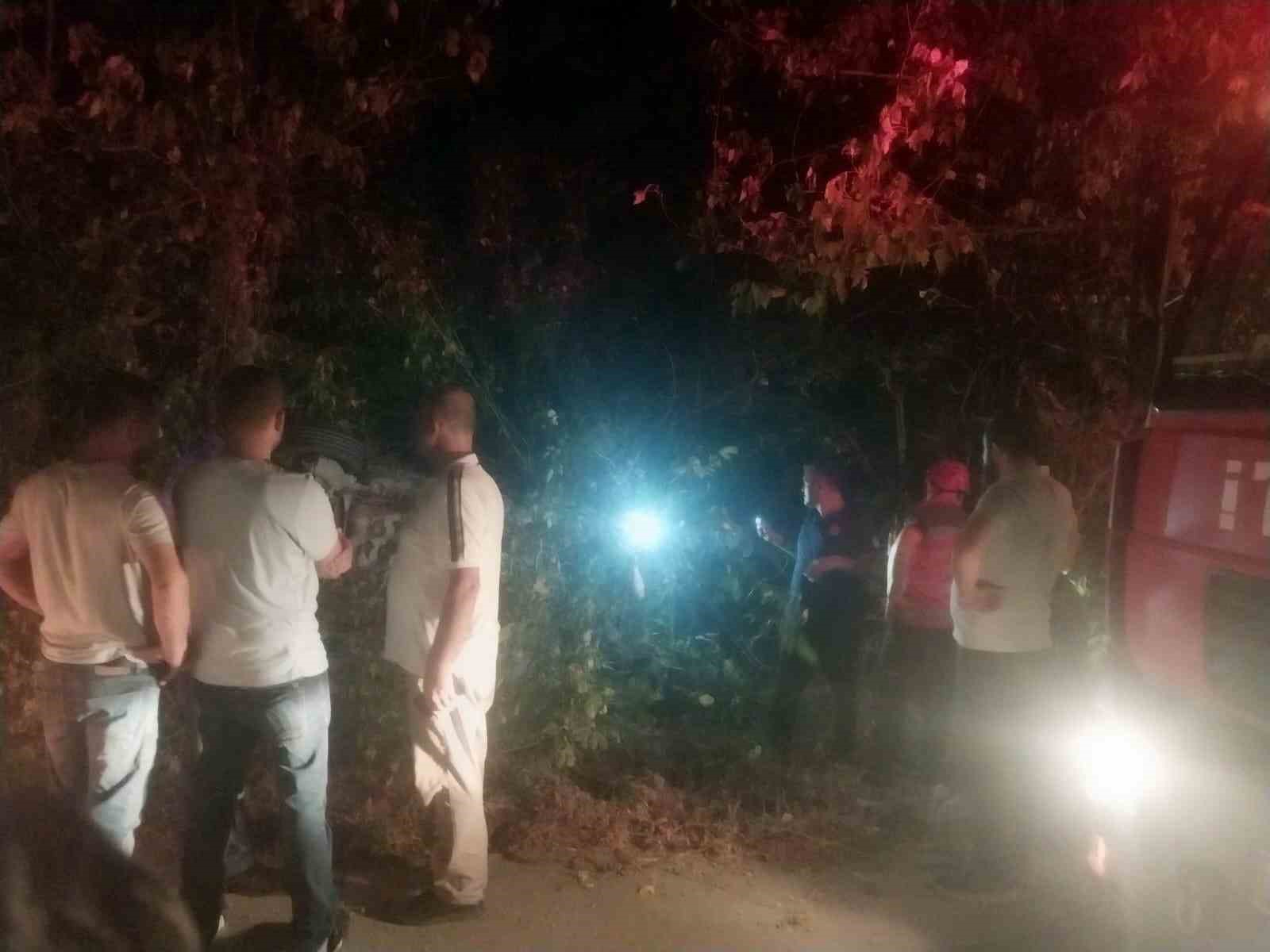 D-140’da otomobil şarampole uçtu: Anne ve iki çocuğu yaralandı 
