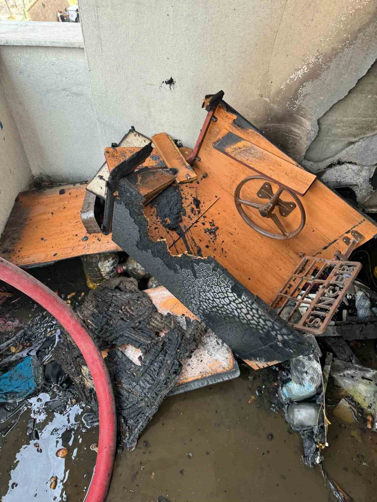 Kahramanmaraş’ta apartman yangını 