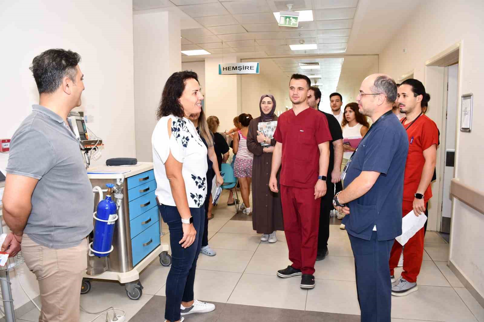 Yeni atanan başhekim ilk saha çalışmasını gerçekleştirdi 