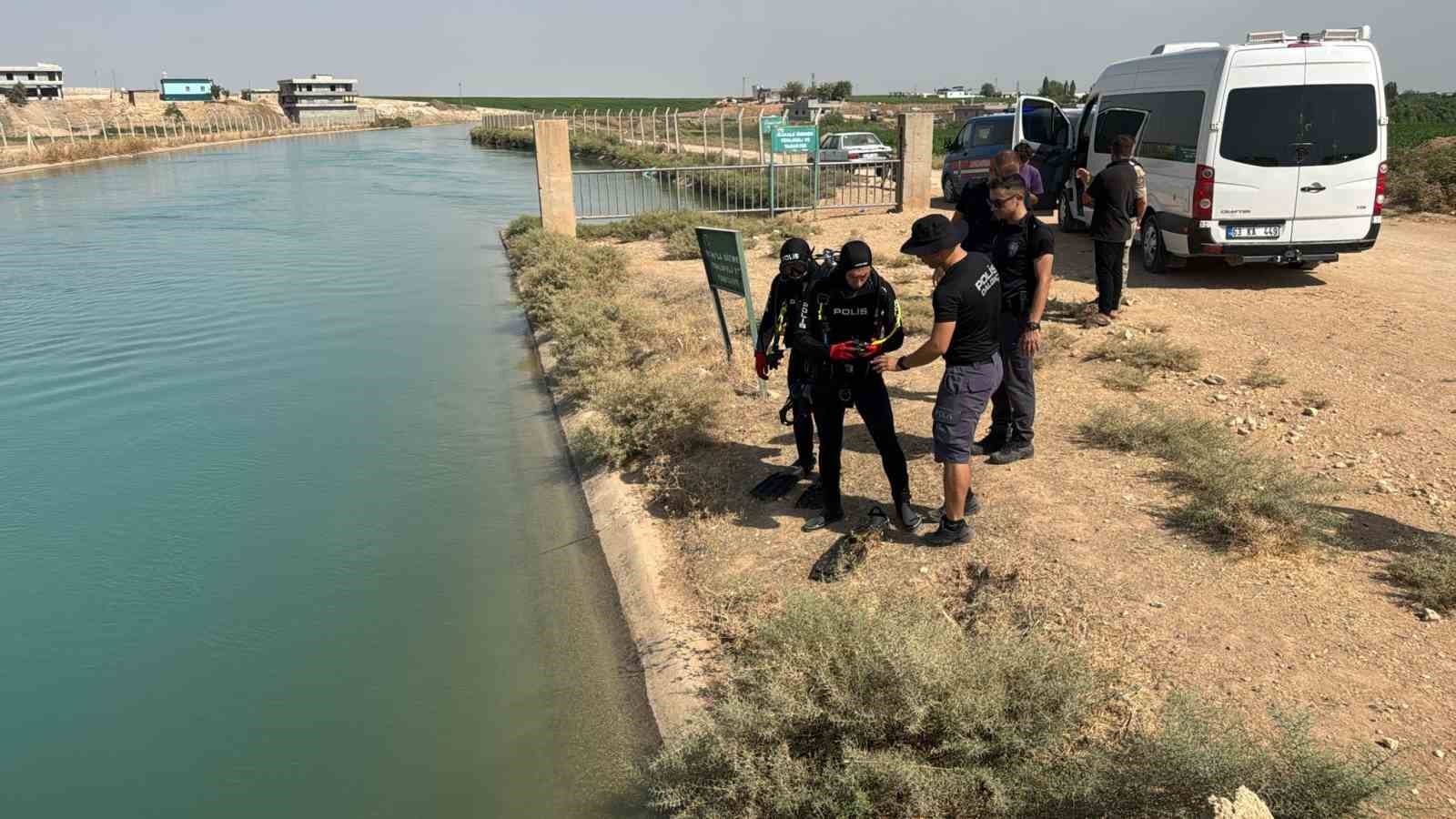 Sulama kanalında akıntıya kapılan genç için arama çalışmaları başlatıldı 