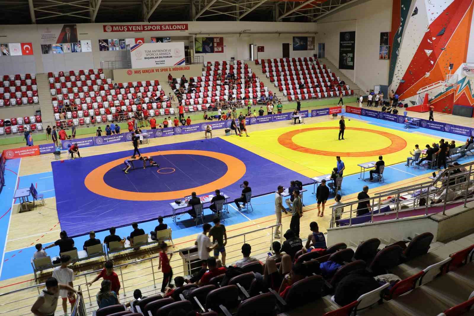 Muş’ta 17 ilden 250 sporcu minderde buluştu 