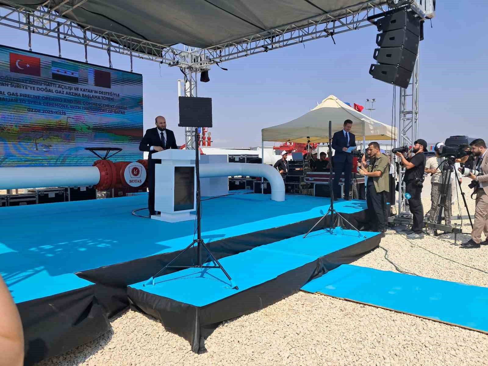 Türkiye-Suriye Doğal Gaz Boru Hattı açıldı 