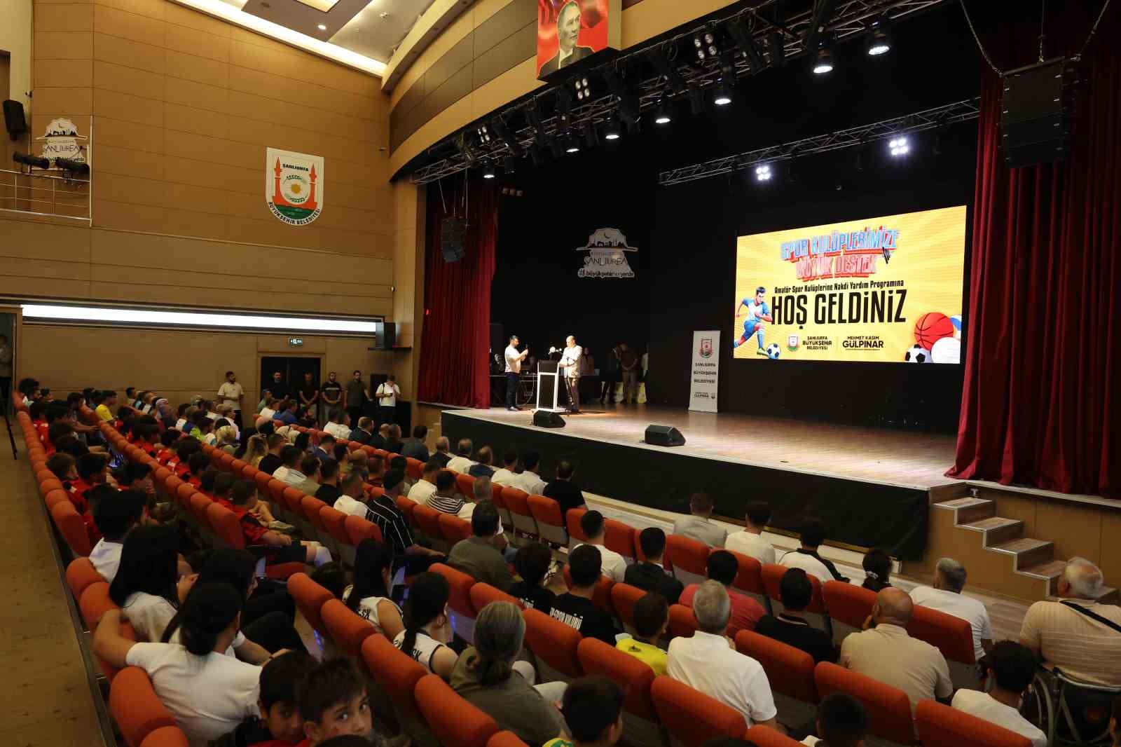 Şanlıurfa’da amatör spor kulüplerine 6 milyon lira destek 