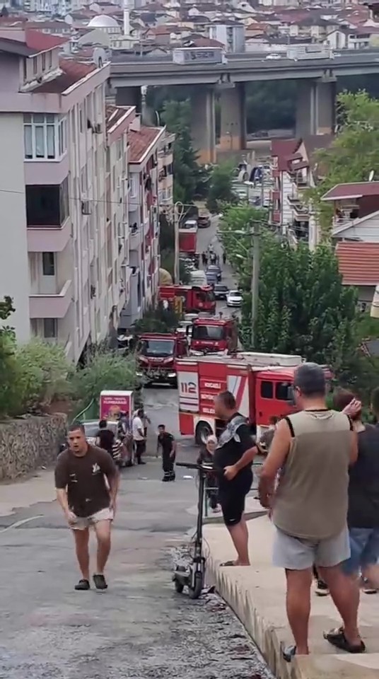 Mahalleli birlik oldu, orman yangınına kovalarla müdahale etti 