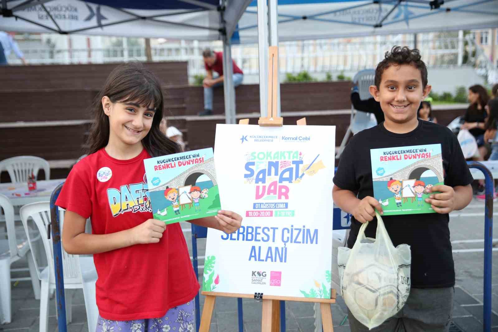Küçükçekmece’de yaz boyunca sanat sokakta 