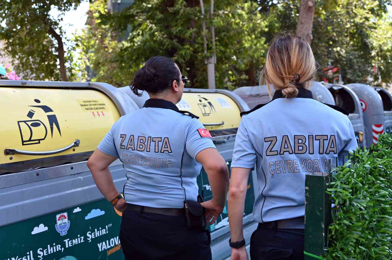 Yalova’da atık konteynerinin yanına çöp atan işletmeye para cezası 