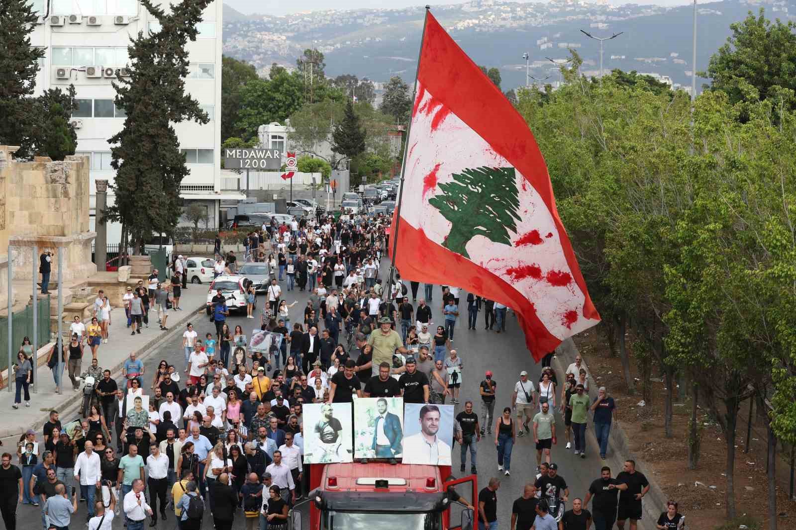 Beyrut Limanı’ndaki patlamada hayatını kaybedenler anıldı 