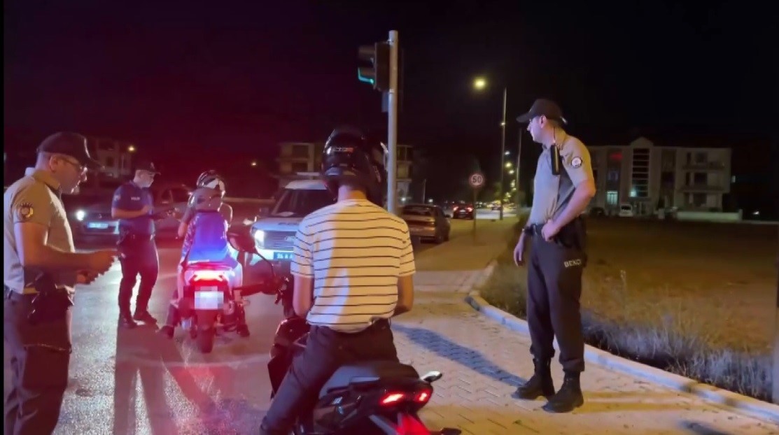 Erzincan polisinden motosiklet denetimi 