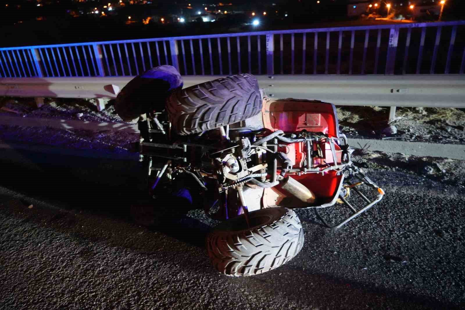 Tır ile ATV çarpıştı: 1 ölü, 1 ağır yaralı 