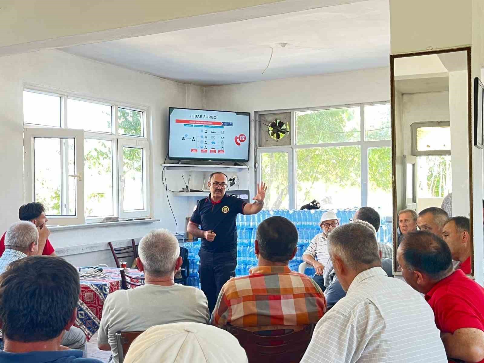 İtfaiyeden yangınlara karşı farkındalık eğitimi 