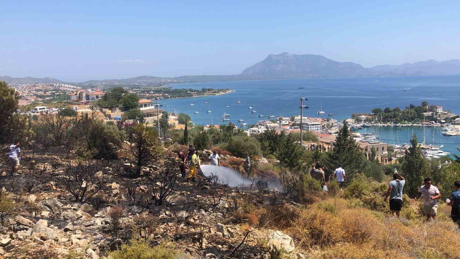 Datça’da makilik yangını kontrol altına alındı 
