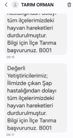 Adana’da şap hastalığı görüldü: Hayvan hareketliliği kısıtlandı 