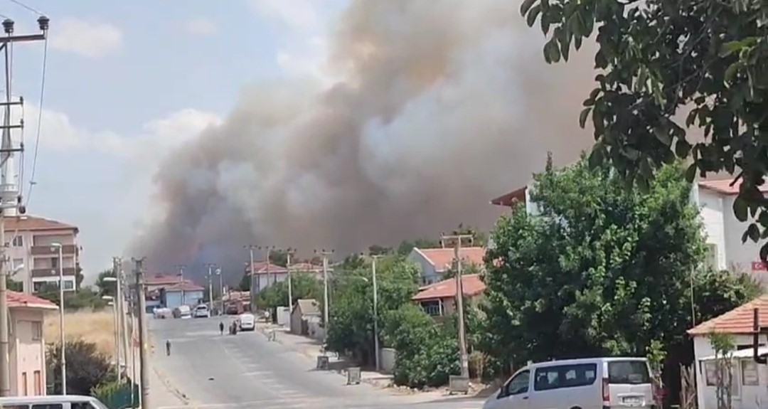 Edirne’deki orman yangınında imdada yağmur yetişti 