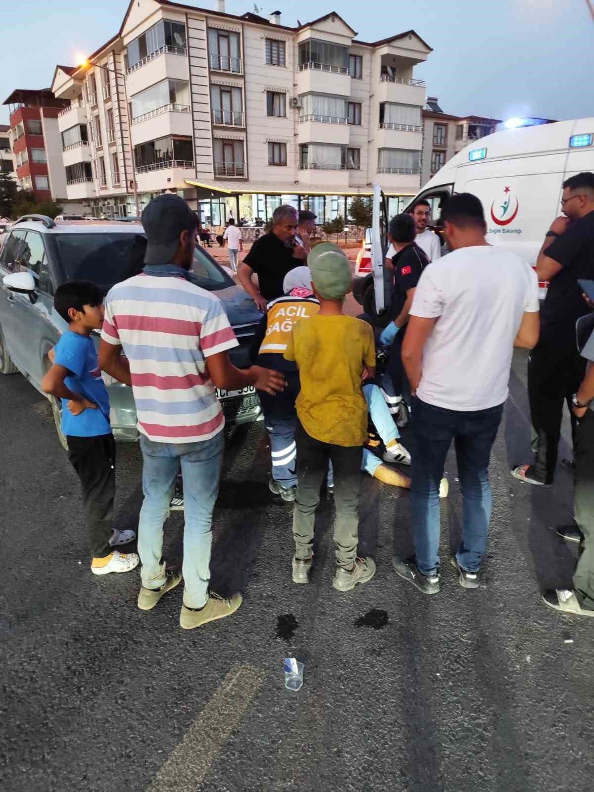 Elazığ’da otomobil ile motosiklet çarpıştı:1 yaralı 