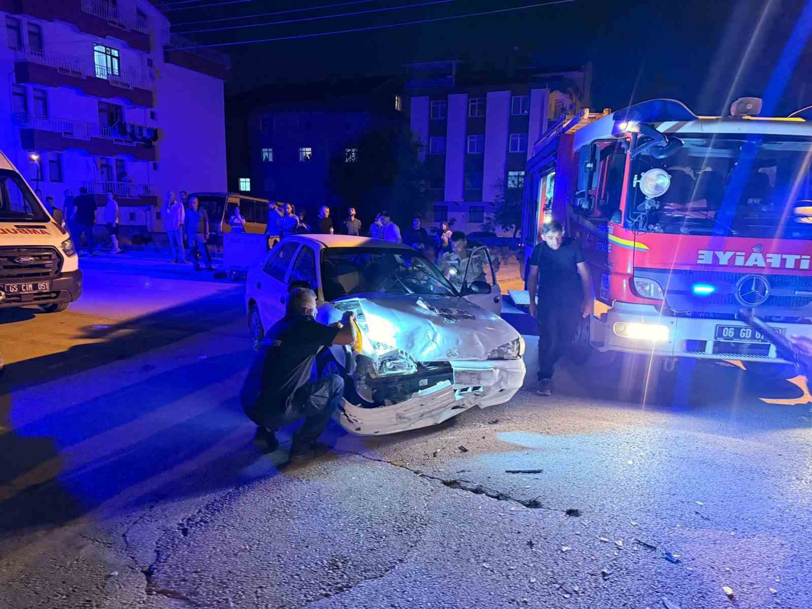 Polatlı’da iki araç çarpıştı: 1 yaralı 