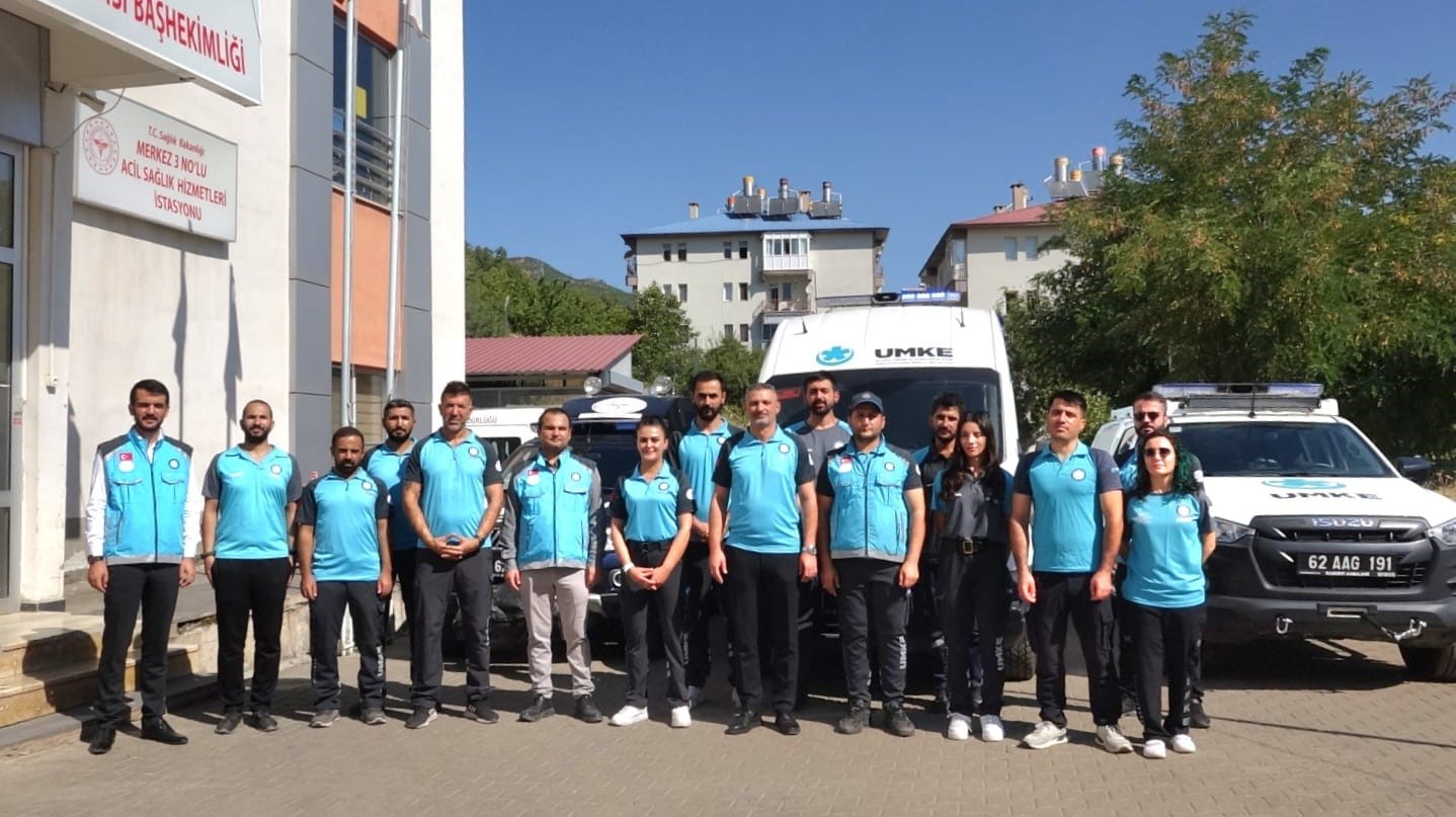 Tunceli UMKE, kentin zorlu şartlarında görev başında 