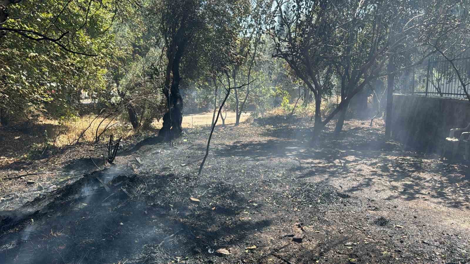 Balıkesir’de kırsal alanda çıkan yangın kısa sürede söndürüldü 