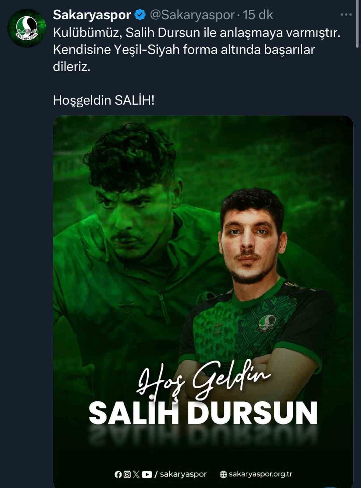 Sakaryaspor, Salih Dursun ve Umechi Akuazaoku’yu kadrosuna kattı 