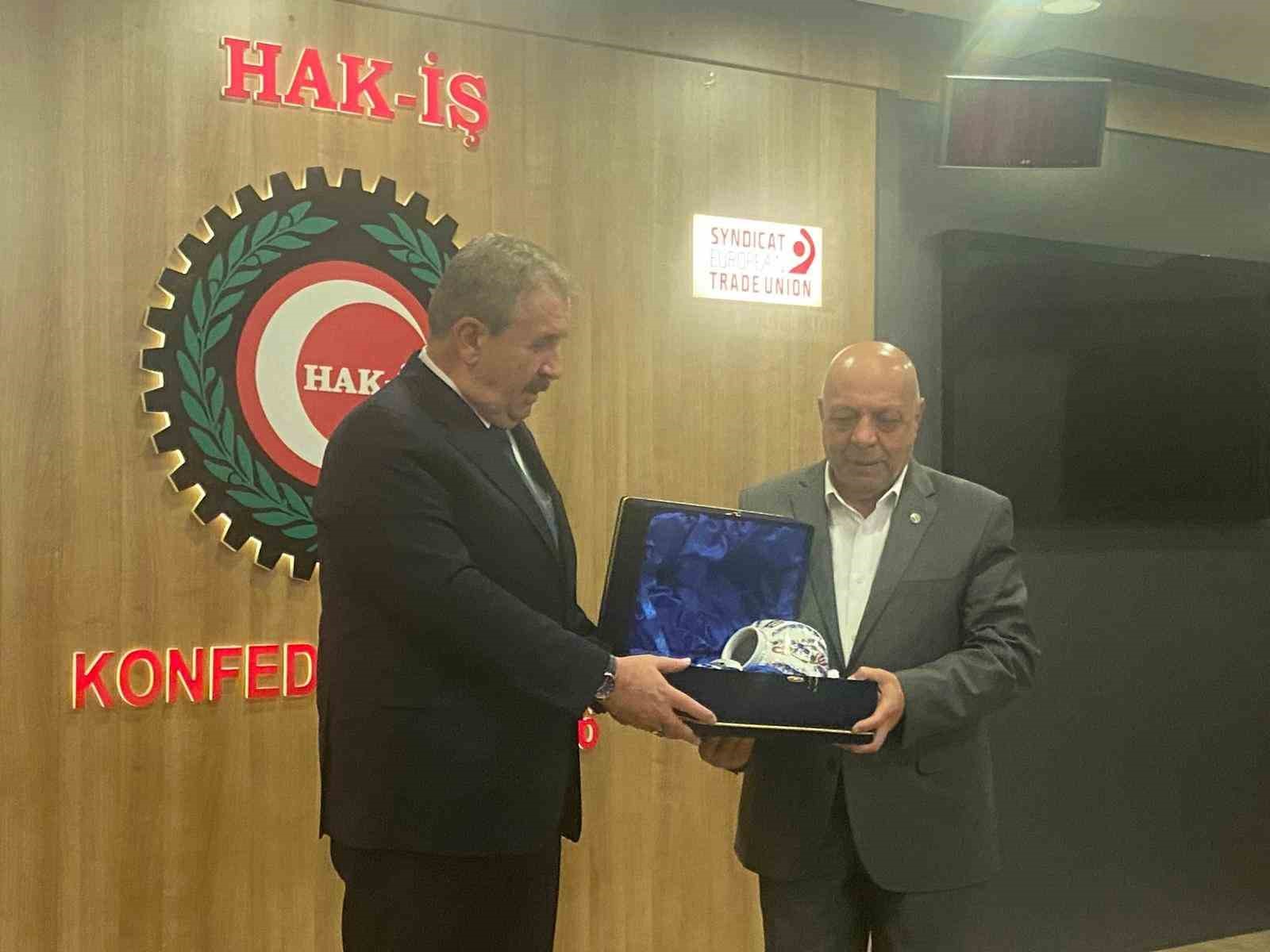 BBP Başkanı Destici’den HAK-İŞ’e ziyaret 