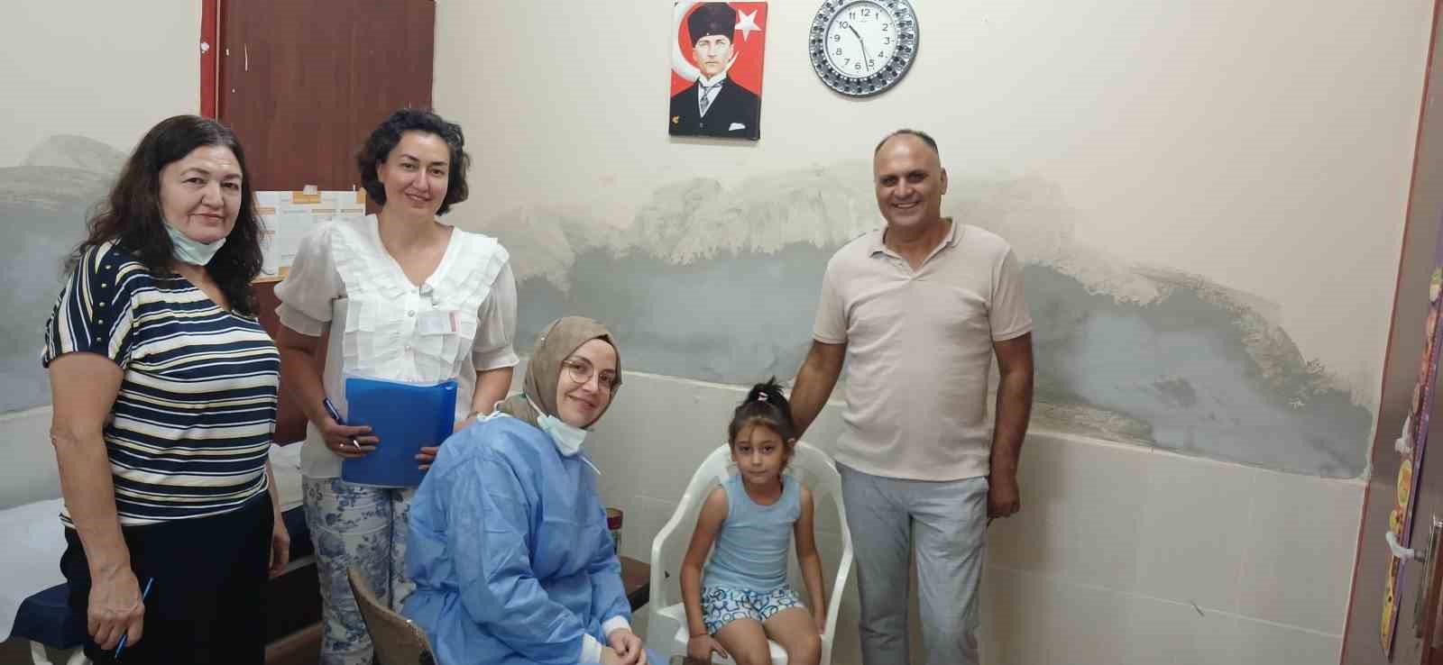 Kocagür’de diş taraması yapıldı 