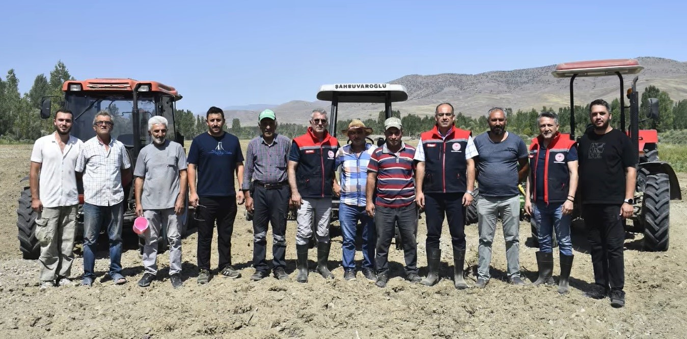 Aslandede köyünde 158 dekar alanda suni mera oluşturuldu 