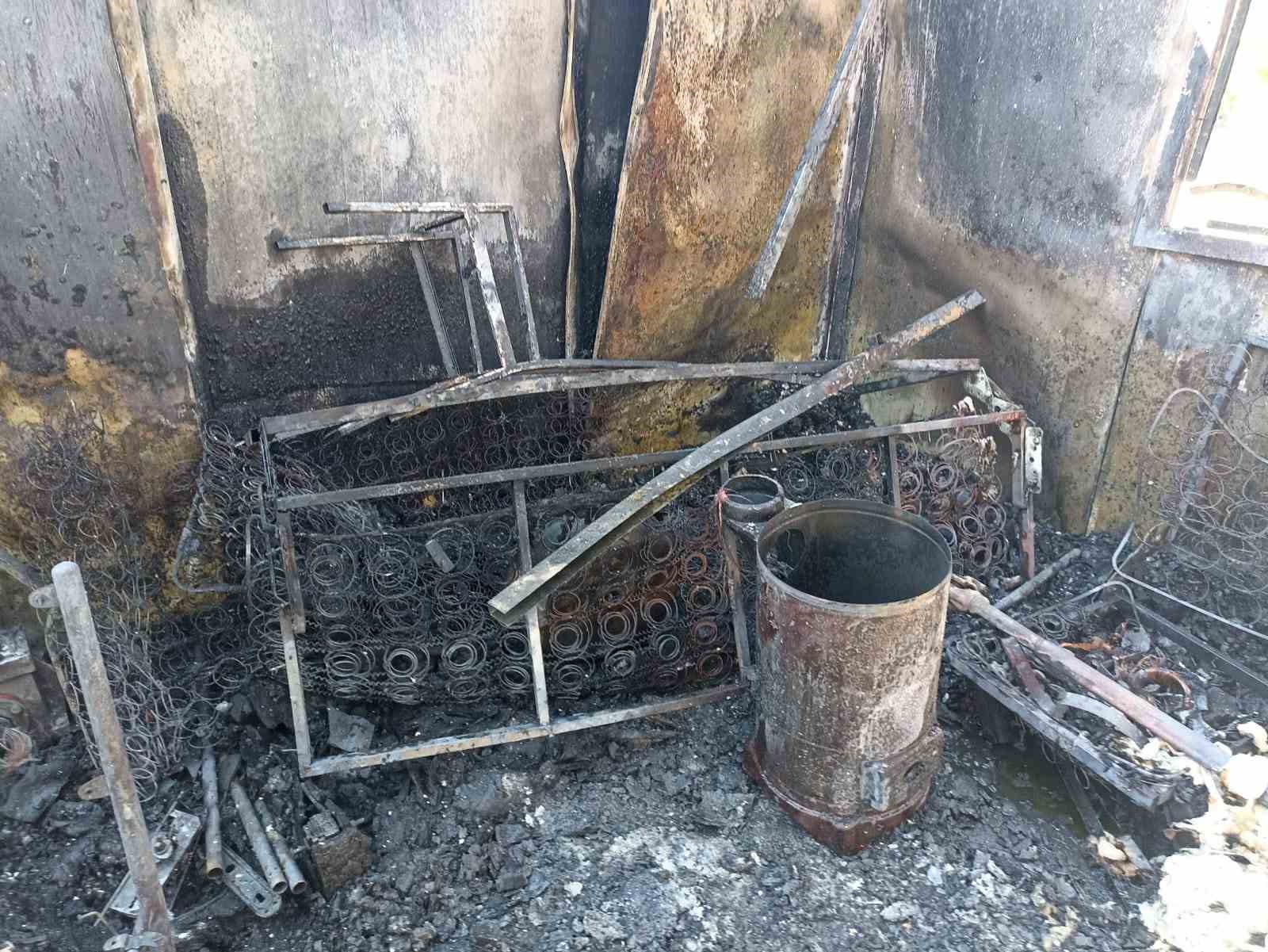 Malatya’da konteynerde yangın 