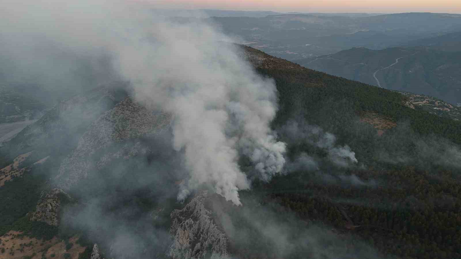 Sinop’taki orman yangınında soğutma çalışmaları sürüyor 