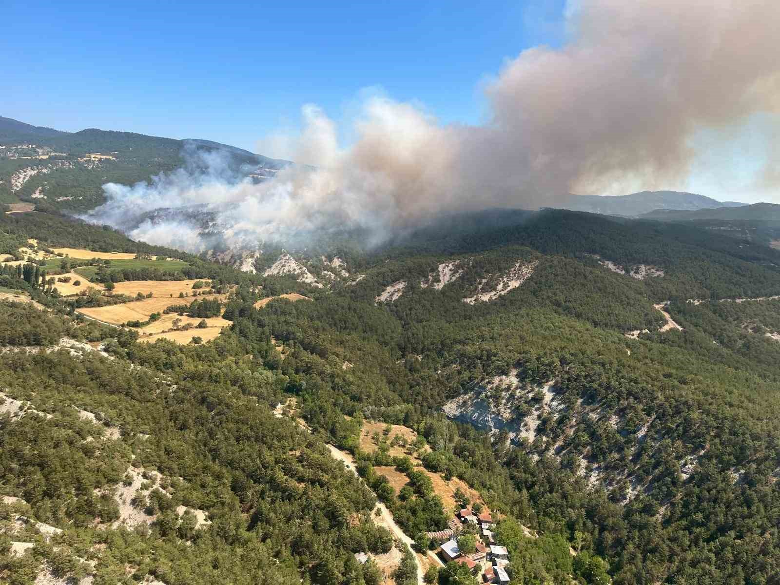 Bolu’daki orman yangınına müdahale sürüyor