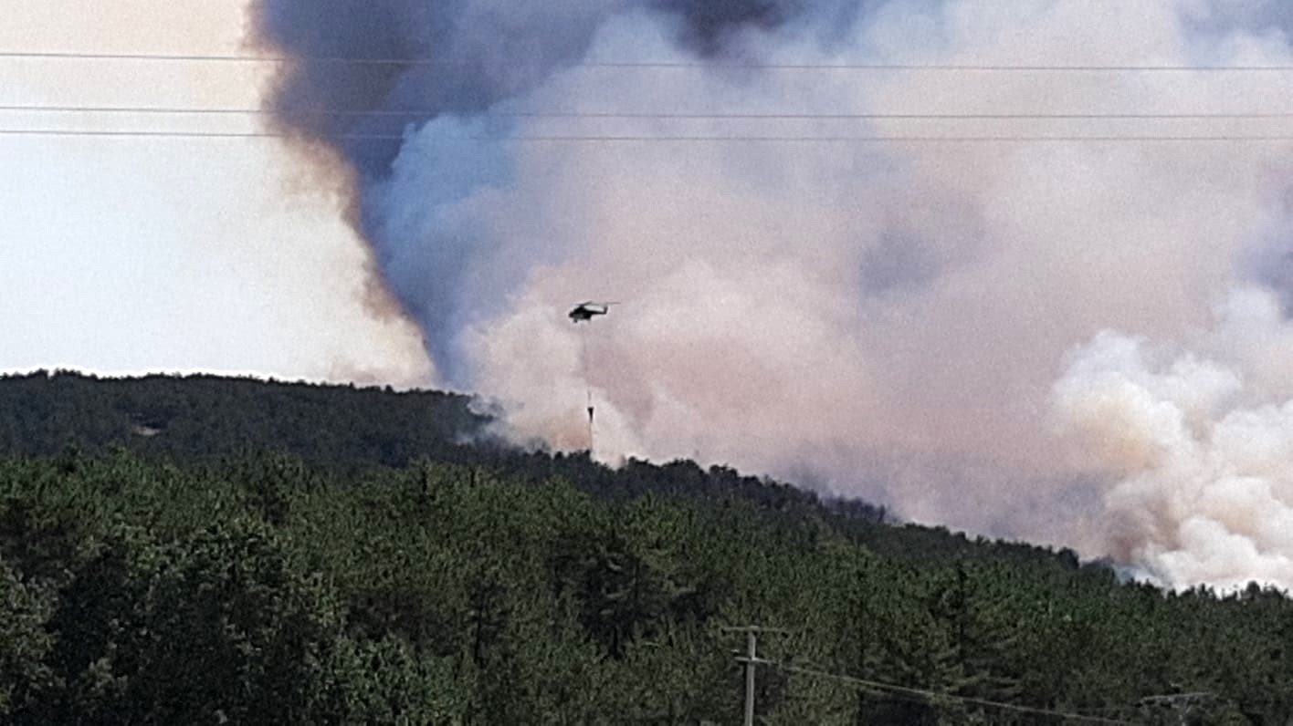 Bolu’daki orman yangınına müdahale sürüyor 
