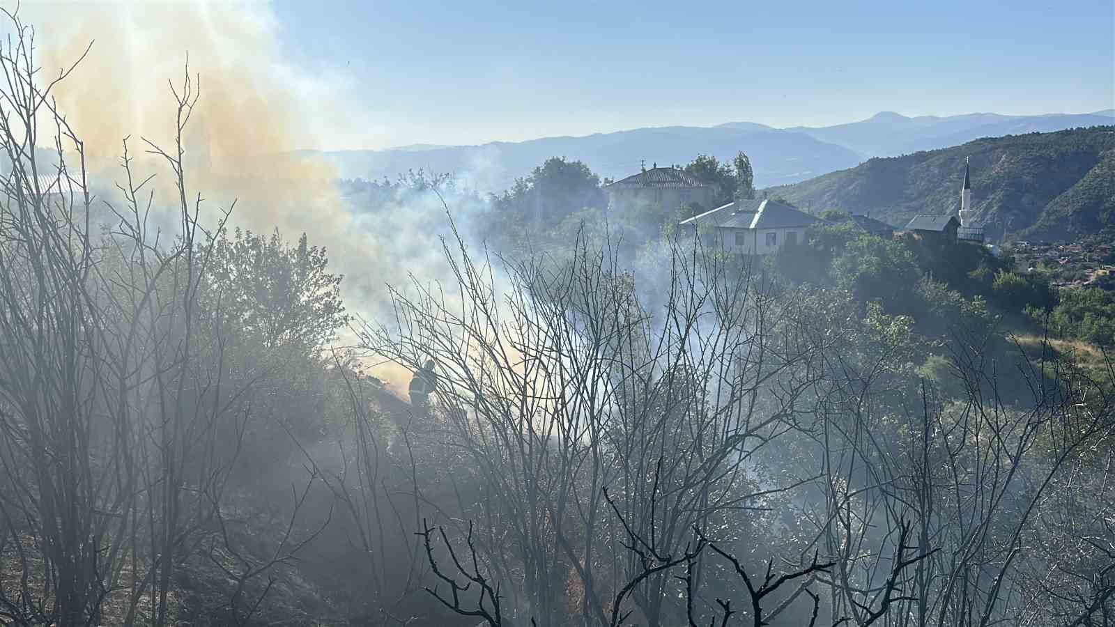 Kastamonu’da korkutan yangın: Samanlık, odunluk ve 30 dönüm arazi yandı 
