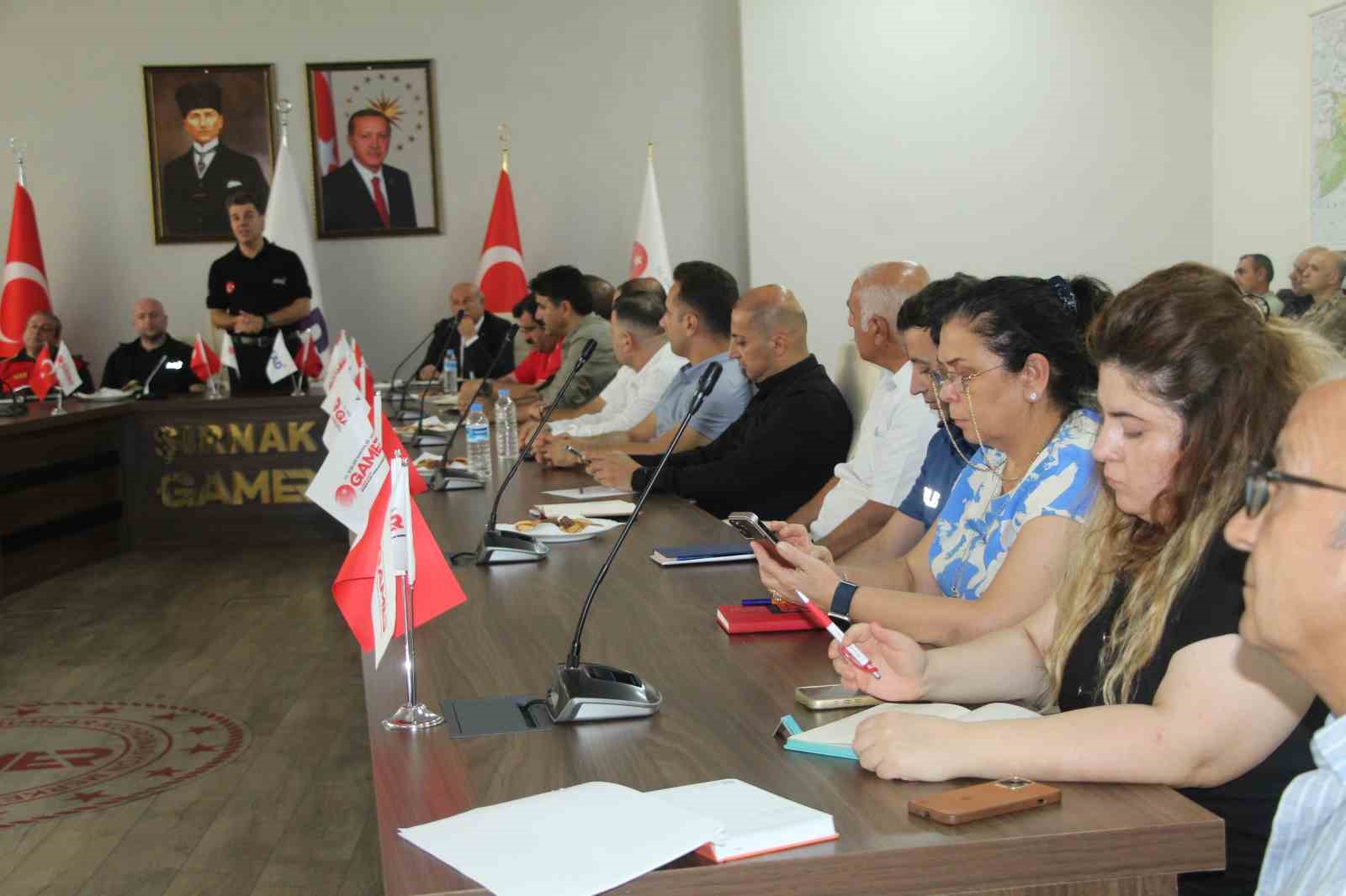 Şırnak’ta deprem tatbikatı toplantısı 
