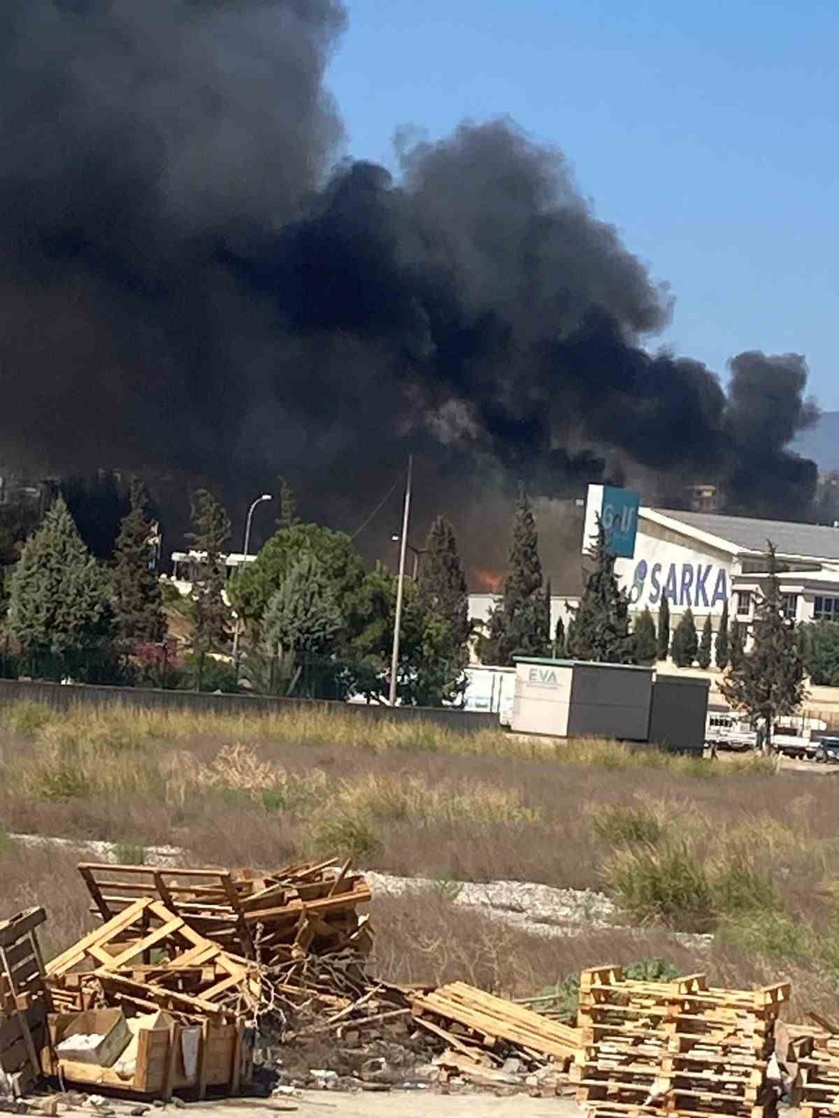 Kahramanmaraş’ta fabrika yangını 