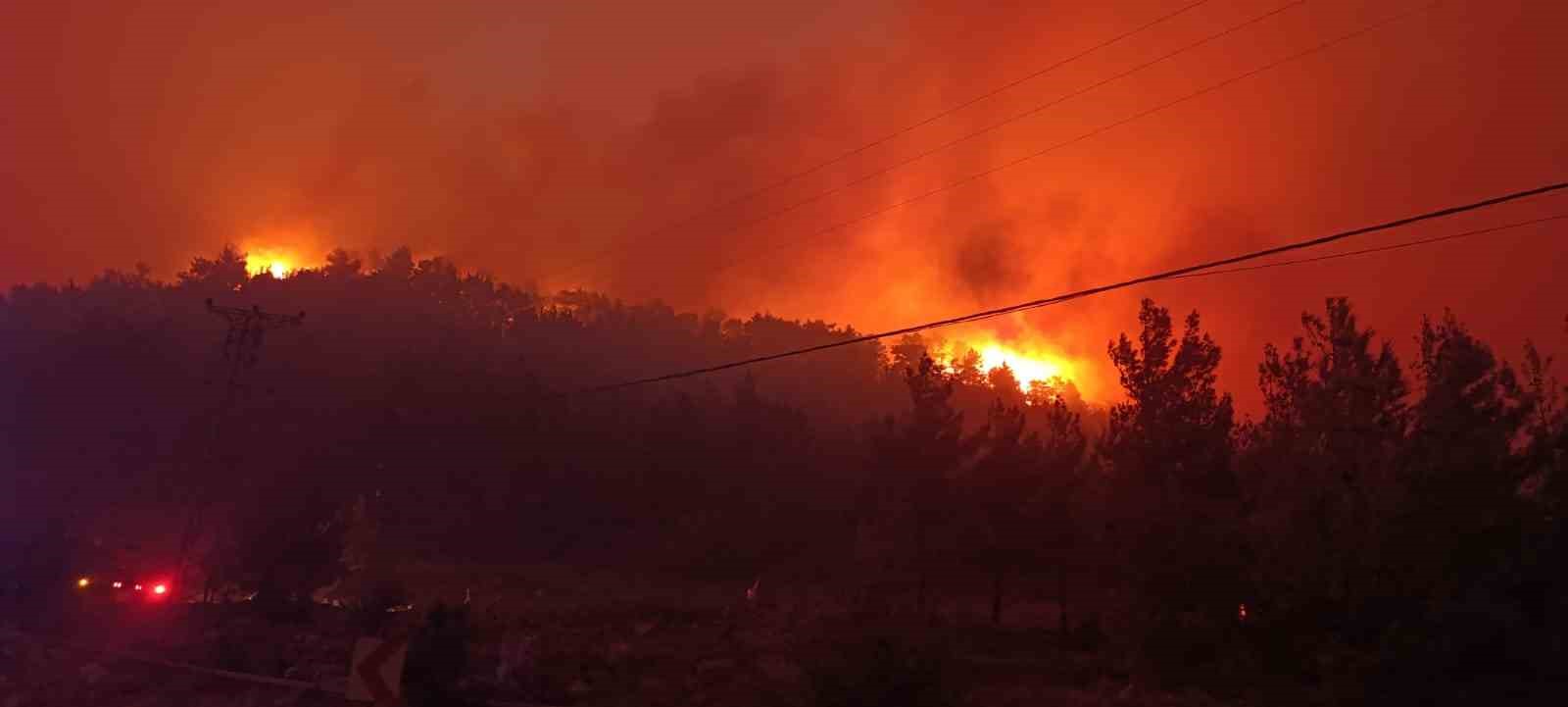 Mersin’deki orman yangınına müdahale sürüyor 