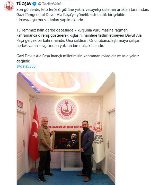Gazi Tümgeneral Ala, hainlere meydan okudu: 