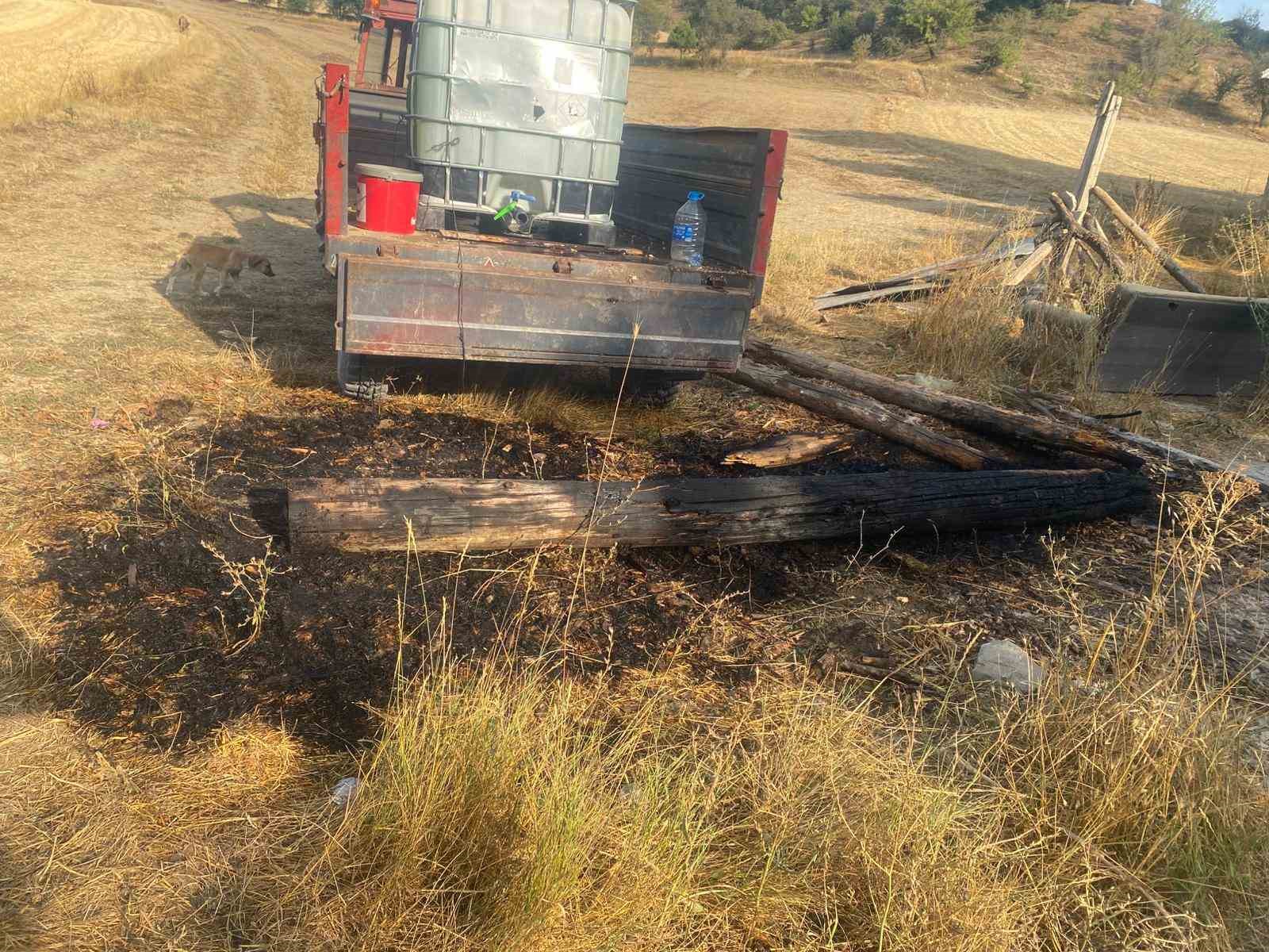Otluk arazide çıkan yangın büyümeden söndürüldü 