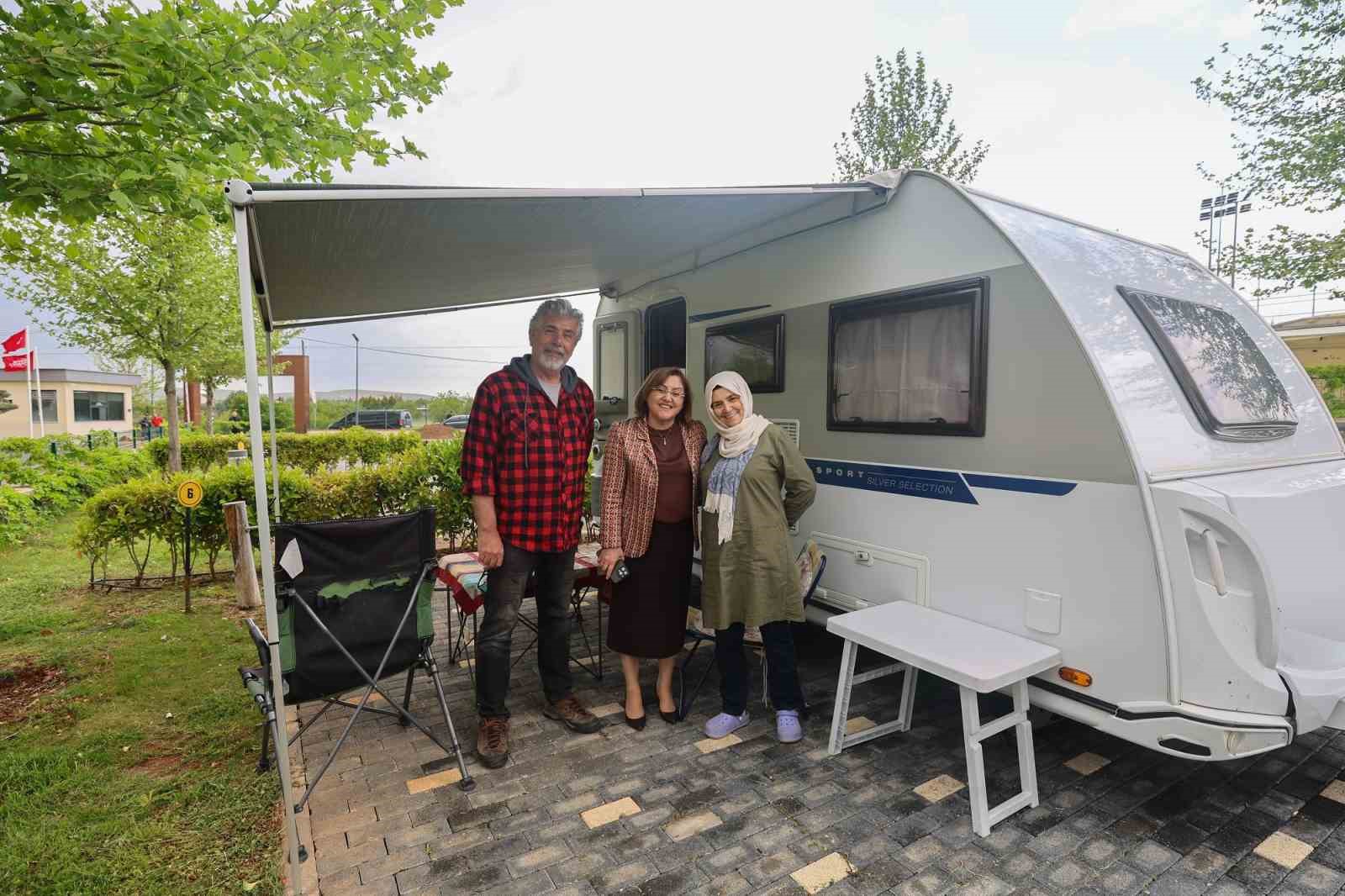 Gaziantep Büyükşehir’den doğa ve konforu buluşturan karavan park 