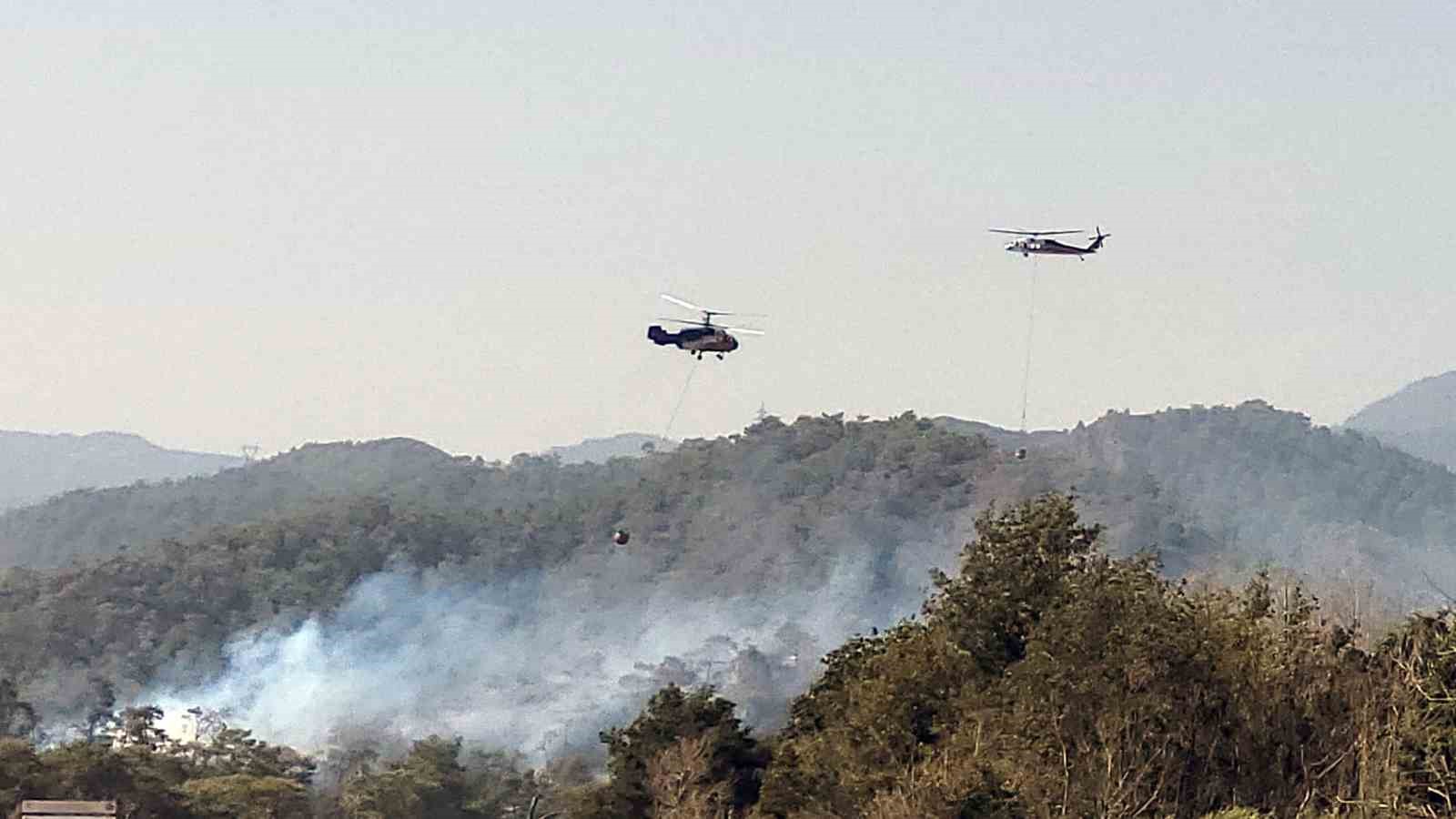 Fethiye Katrancı koyu yangını kısmen kontrol altında 
