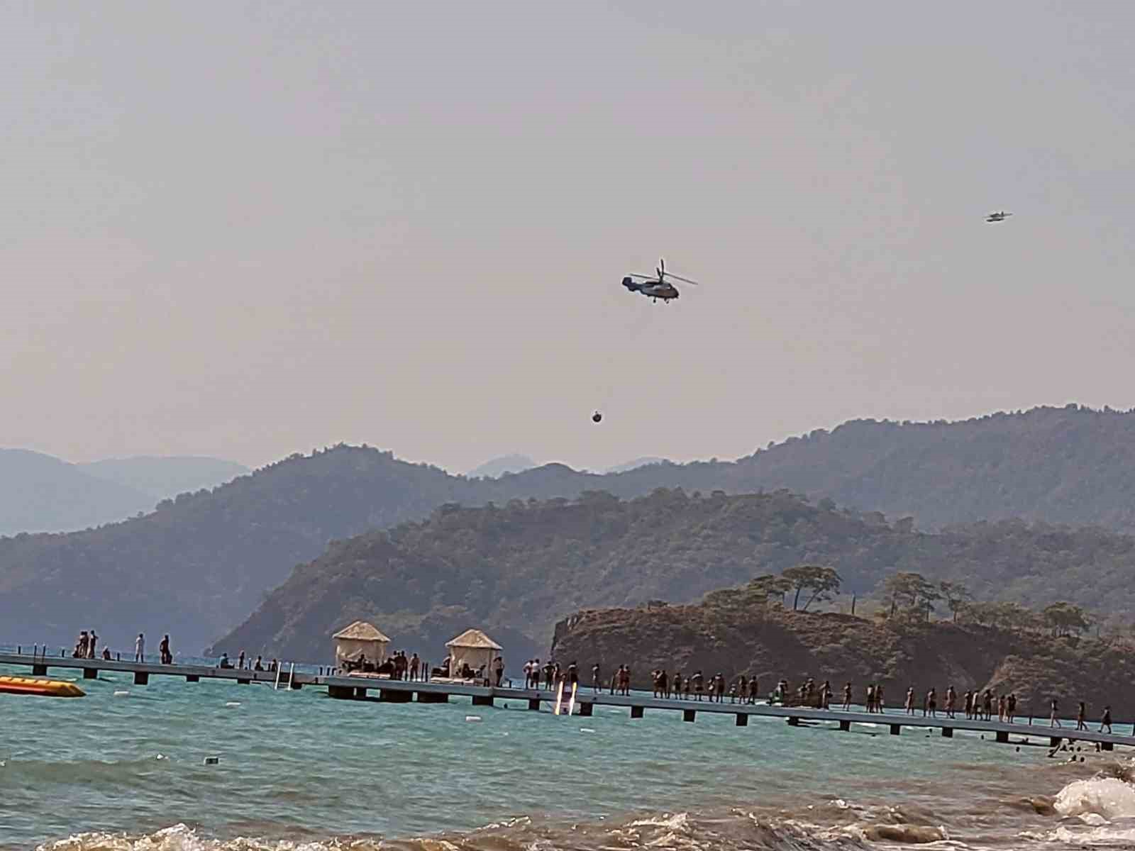 Fethiye Katrancı koyu yangını kısmen kontrol altında 
