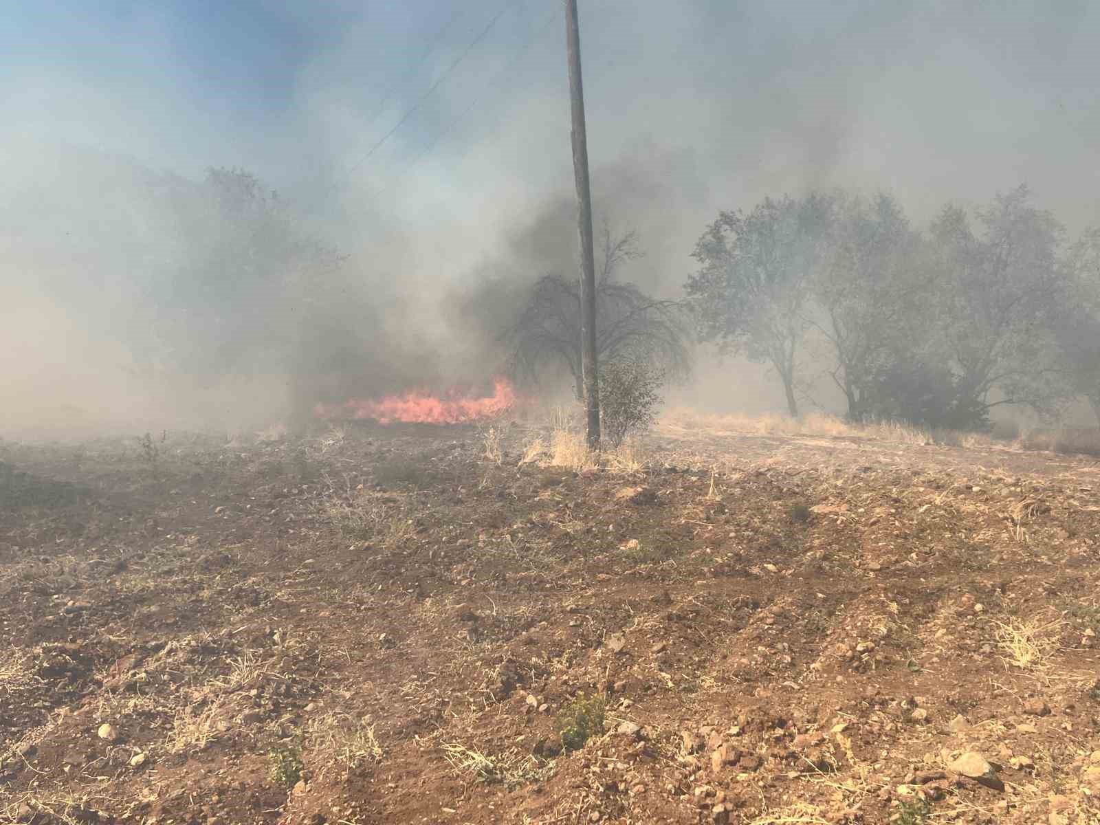 Diyarbakır’ın 3 ilçesinde etkili olan yangına müdahale devam ediyor 