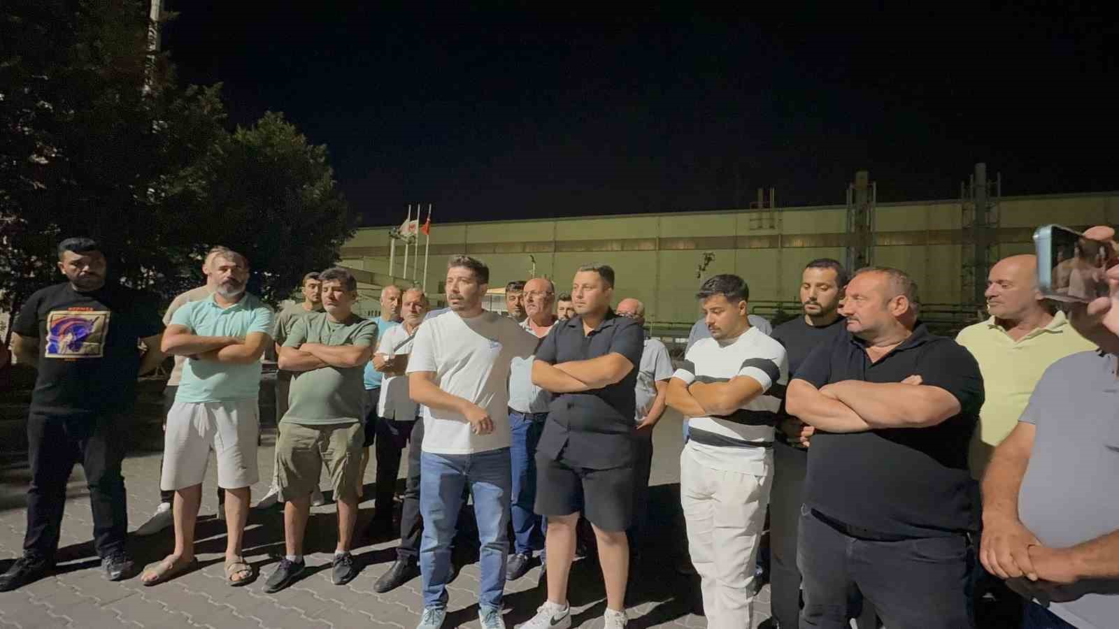 Gemlik’te liman sahasında iş durdu 